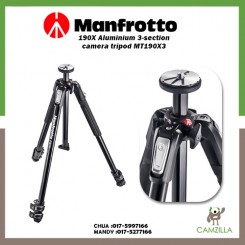 Manfrotto 190X Aluminium 3-section camera tripod MT190X3